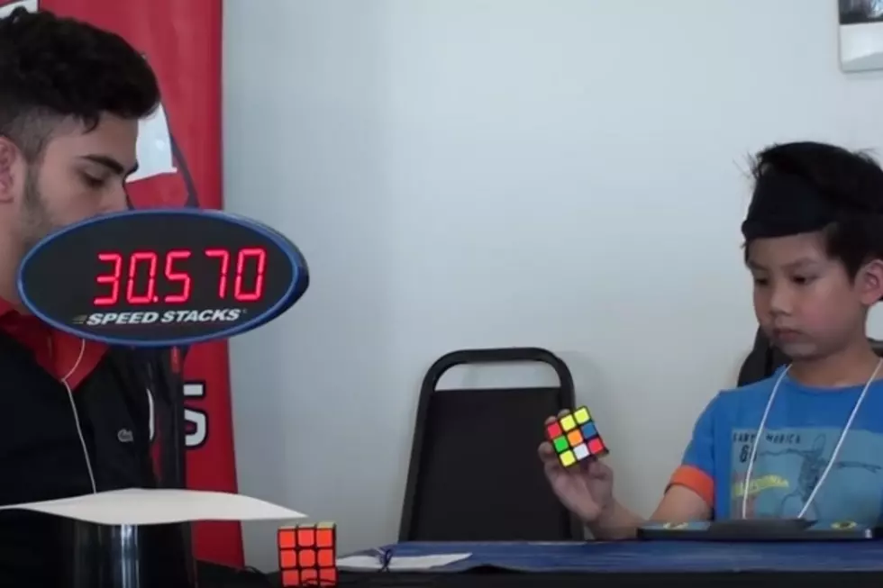 Kid Solves Rubik&#8217;s Cube Blindfolded [WATCH]