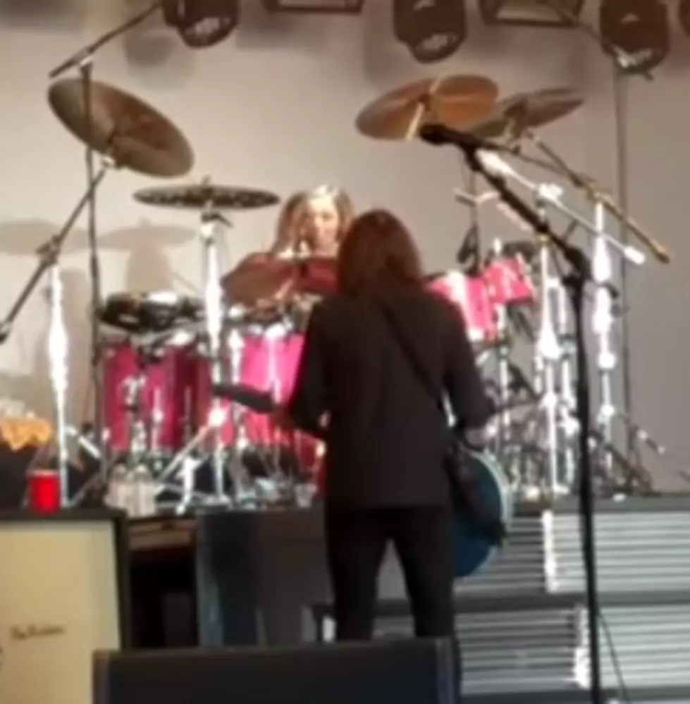 Watch Dave Grohl’s 8-Year-Old Daughter Play Drums At A Foo Fighters Concert