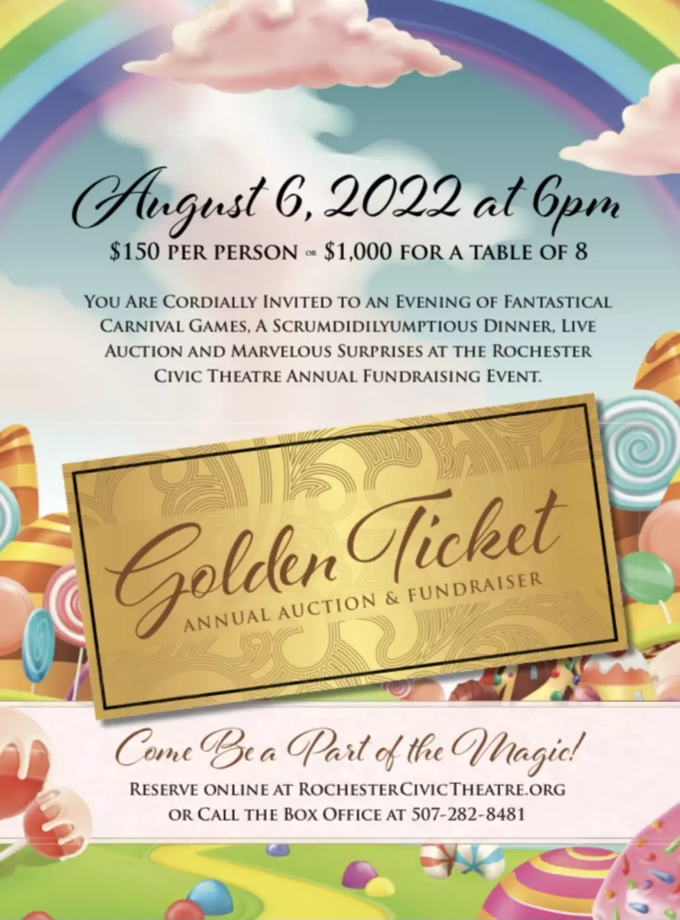 Rochester Civic Theatre Golden Ticket Annual Auction & Fundraiser