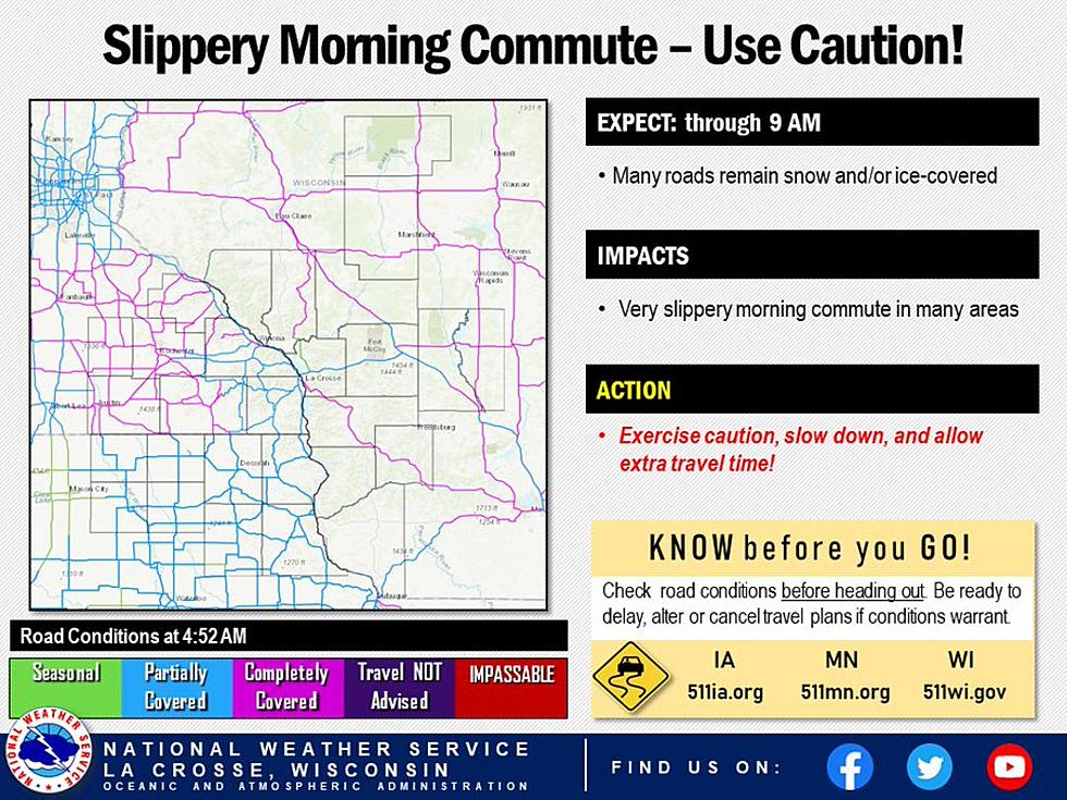 Slick Morning Commute – SE MN Road Conditions For Tuesday, December 31st