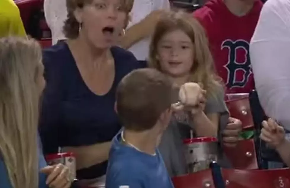 Need Some Good News? Boy Catches Foul Ball&#8211; And Gives It To Little Girl He Doesn&#8217;t Know