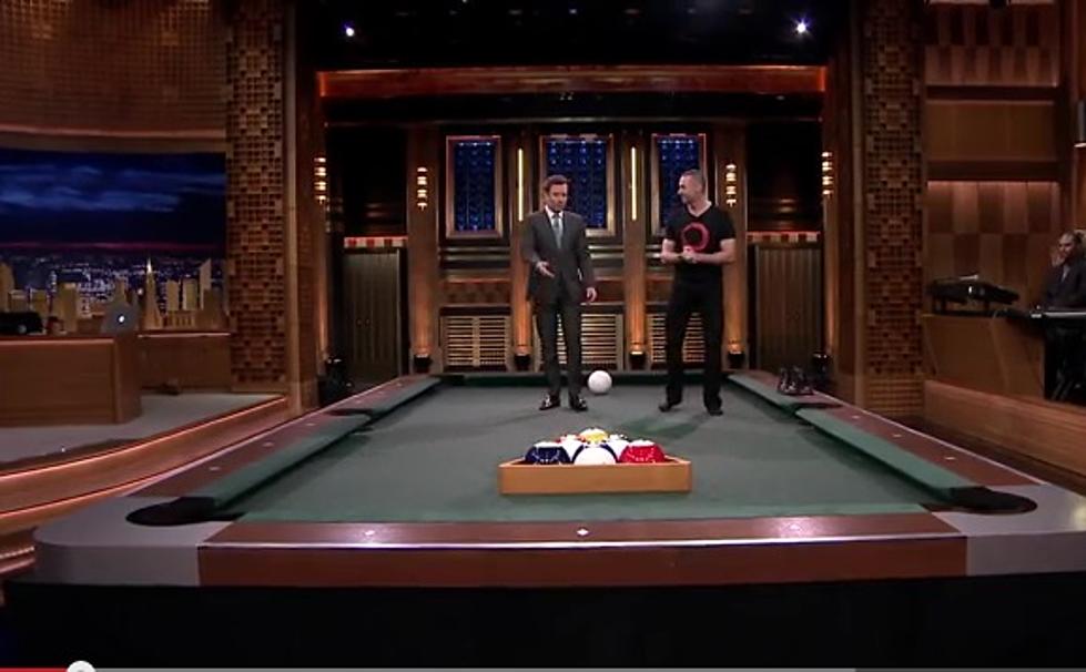 Ever Played Pool On A Life-Size Pool Table? Jimmy Fallon Has