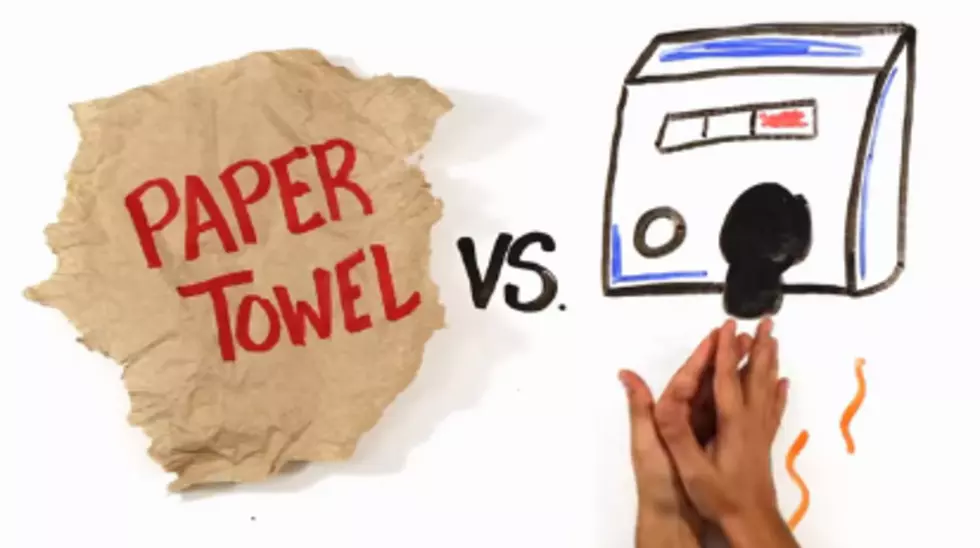 Mystery Solved!  Which Gets Hands Cleaner: Paper Towels or Air Dryers?