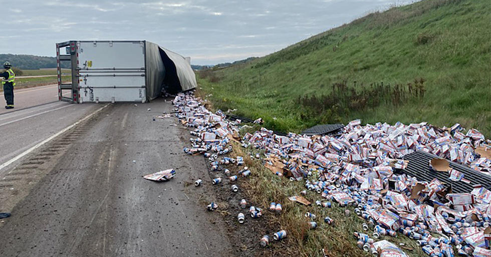 Take a Guess What This Truck Was Hauling When It Rolled Over in Wisconsin