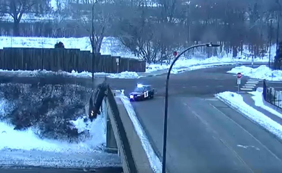 It Looks Like A Movie: Car Careens Off Bridge During Chase In Minnesota