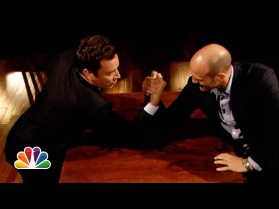 See Who Wins an Arm Wrestling Match Between Jimmy Fallon and Action Movie Star Jason Statham