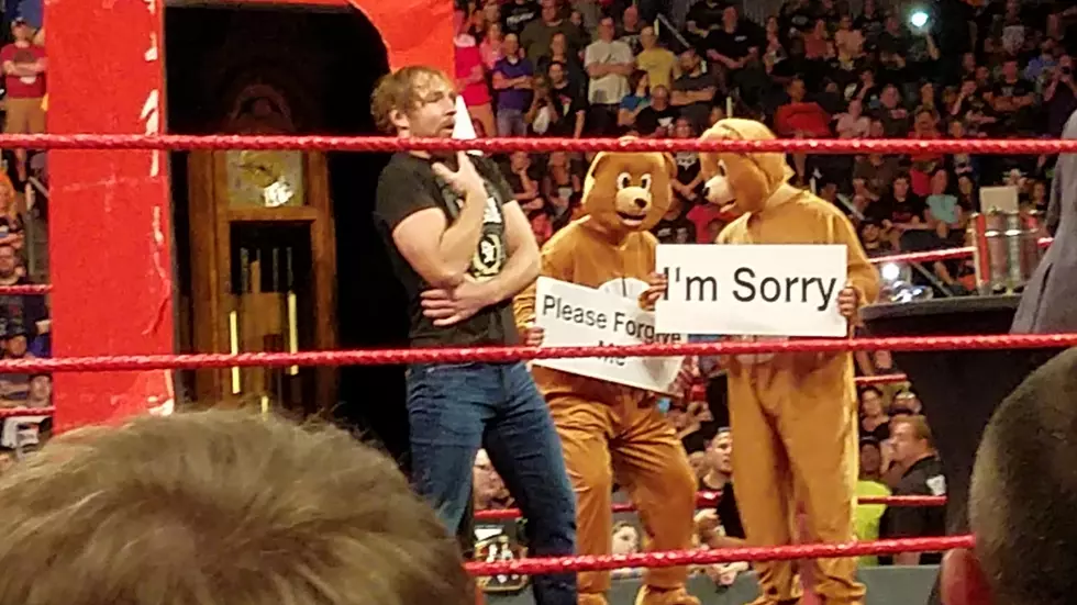 Dean Ambrose Cuts Promo on Seth Rollins in a Gas Mask