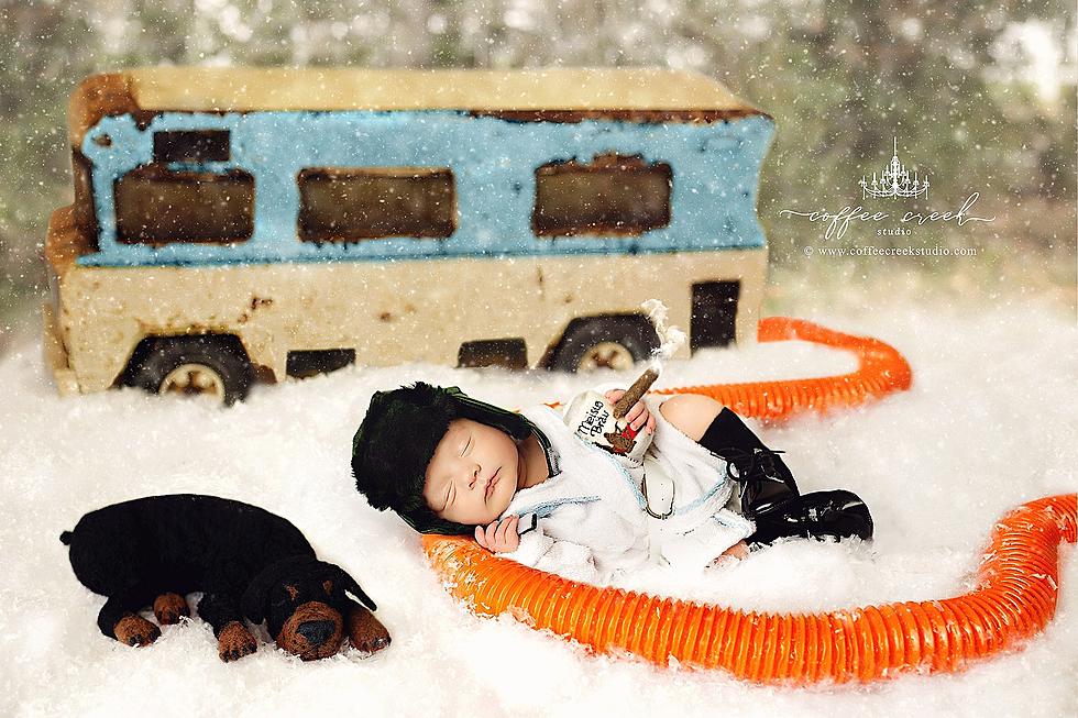 Newborns Pose for ‘Christmas Vacation’ Photoshoot
