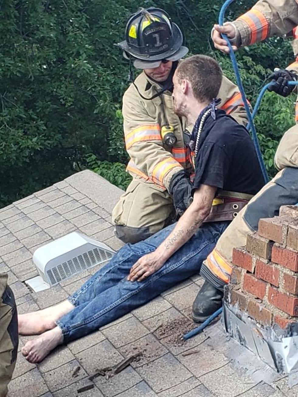 A Man Wanted By VCSO Is Arrested After Getting Stuck In A Chimney
