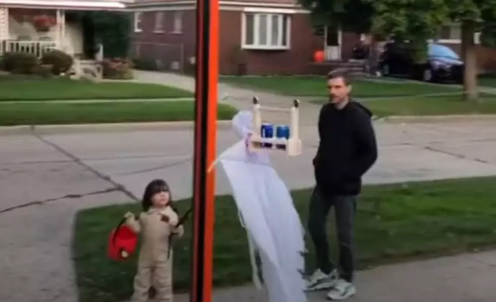 Candy Zipline Makes for the Coolest Social Distancing Trick or Treat Method