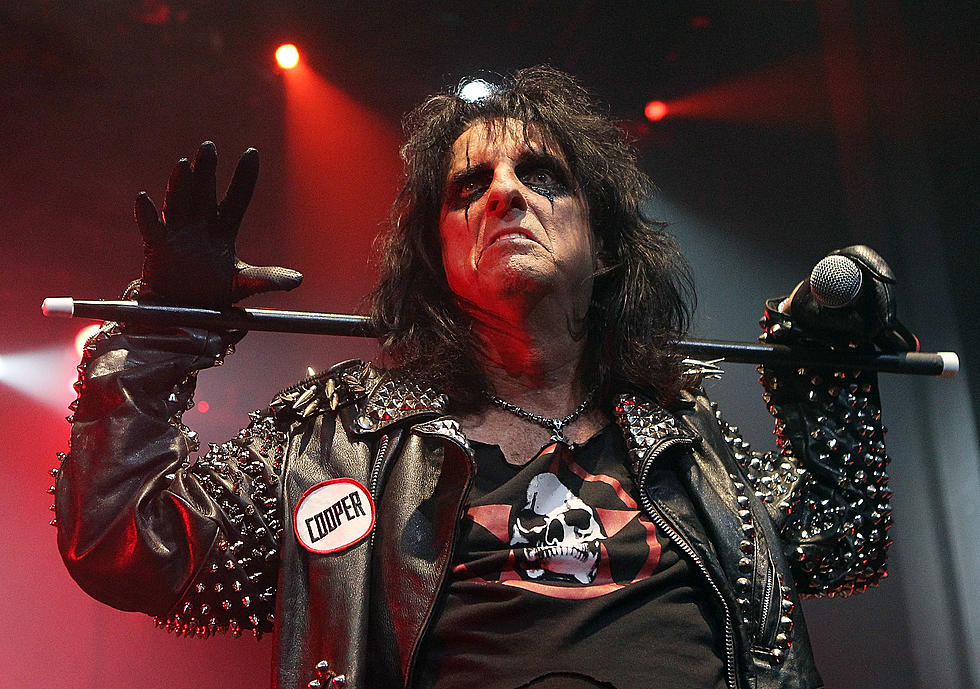Alice Cooper Puts on Pants "Two Legs at a Time" 
