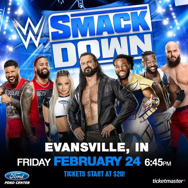 We&#8217;re Giving Away 4 Packs of Tickets to See WWE Smackdown Live in Evansville Indiana