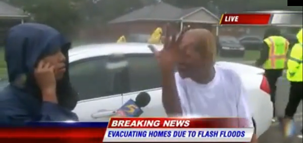Woman Interrupts Reporter; Disapproves of Flooded Neighborhood [NSFW VIDEO]