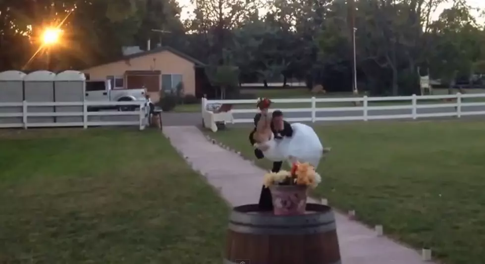 Groom Drops His Bride During Reception Entrance [VIDEO]