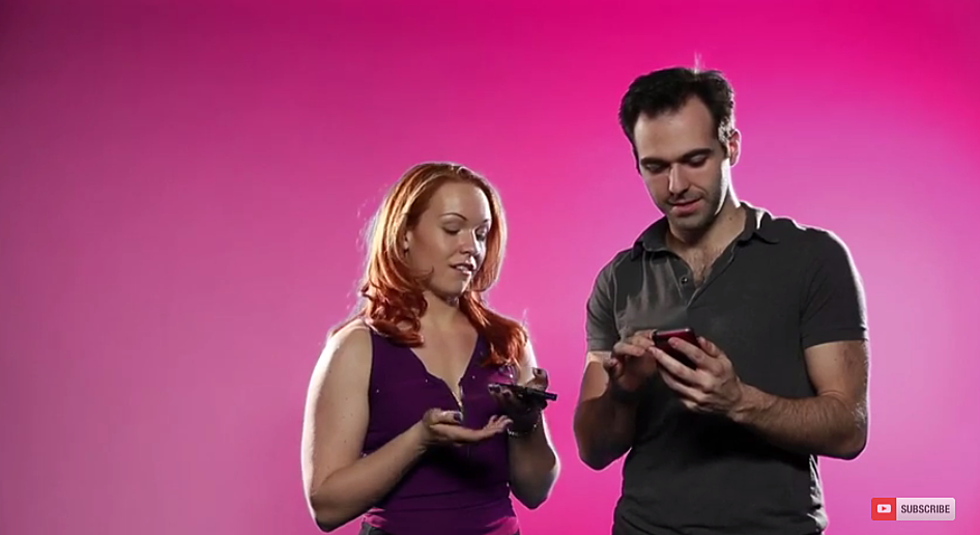 Things Get Awkward After Couples Swap Phones [VIDEO]