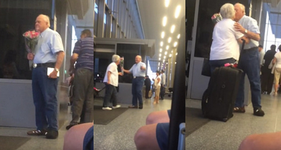 Elderly Couple Reuniting at Airport Proves True Love Lasts a Lifetime [VIDEO]