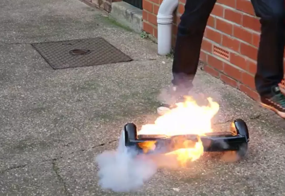 Another Hoverboard Caught On Fire [VIDEO]