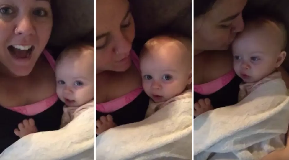 Baby Girl Adorably Tries to Mimic Her Mom [VIDEO]