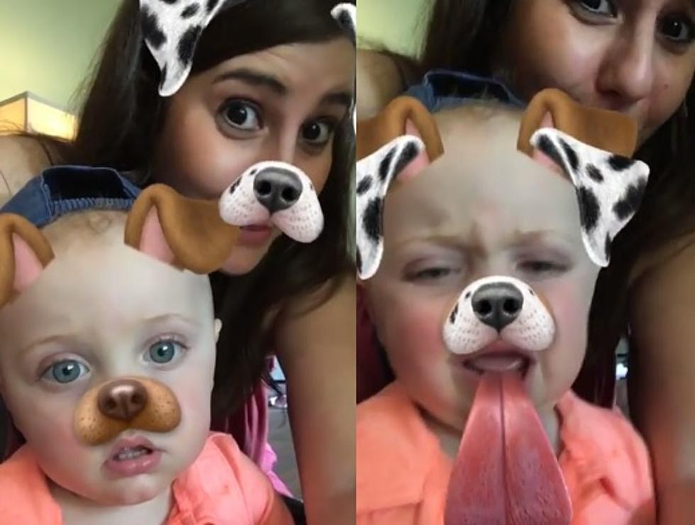 Snapchat Puppy Filter Scares Adorable Baby [VIDEO]