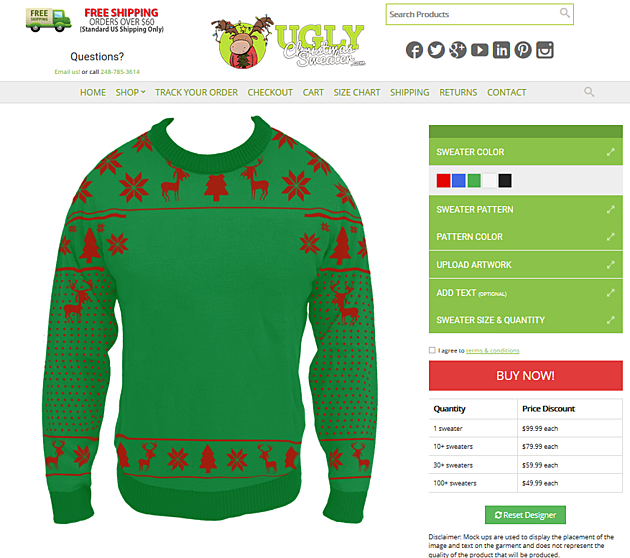 You Can Design Your Own Ugly Christmas Sweater
