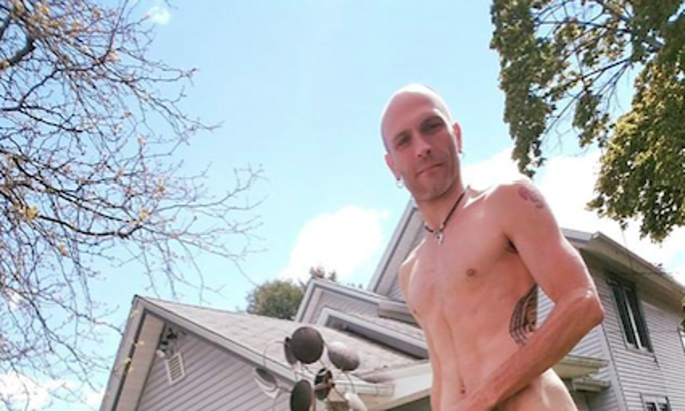 Janesville Man Proudly Celebrates Naked Gardening Day