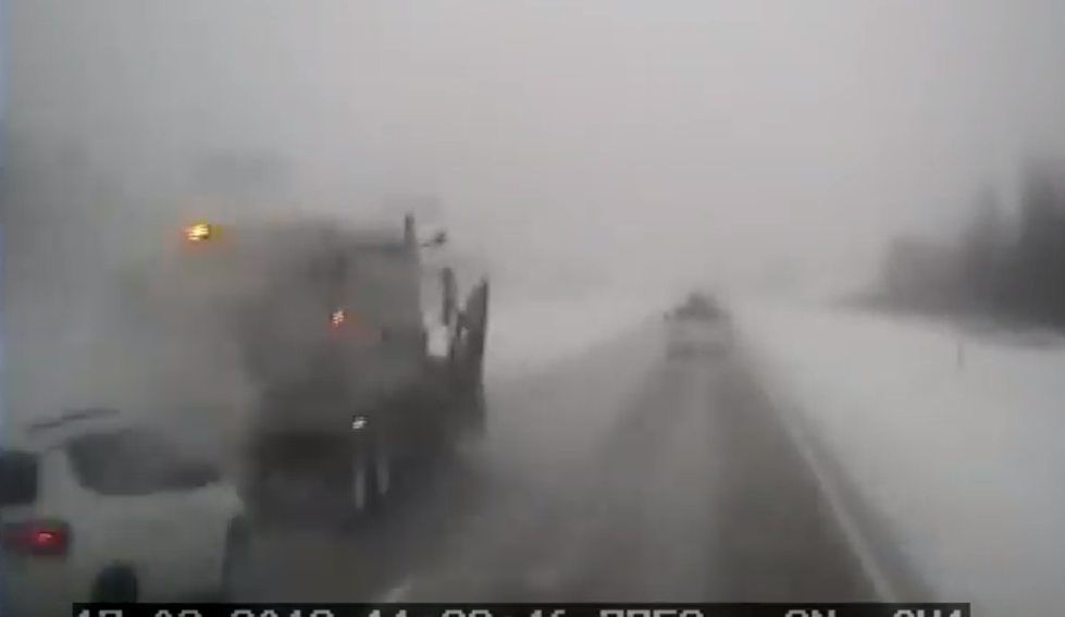 See This Wisconsin Driver Slam Into A Snowplow During A Whiteout