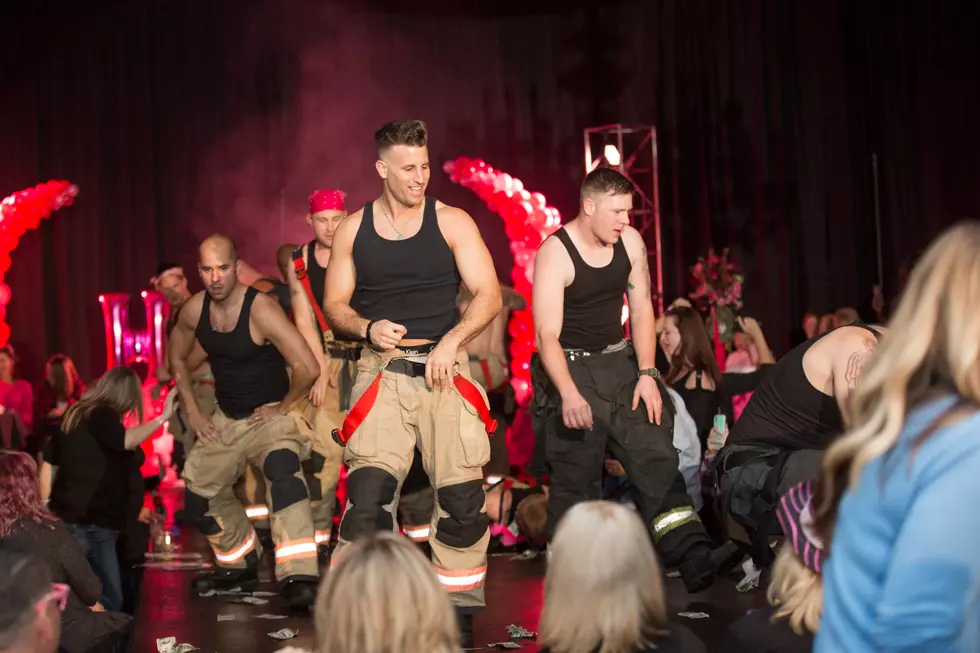 Donate to Your Favorite Bra Auction Firefighter Dancer Before the Pink Party