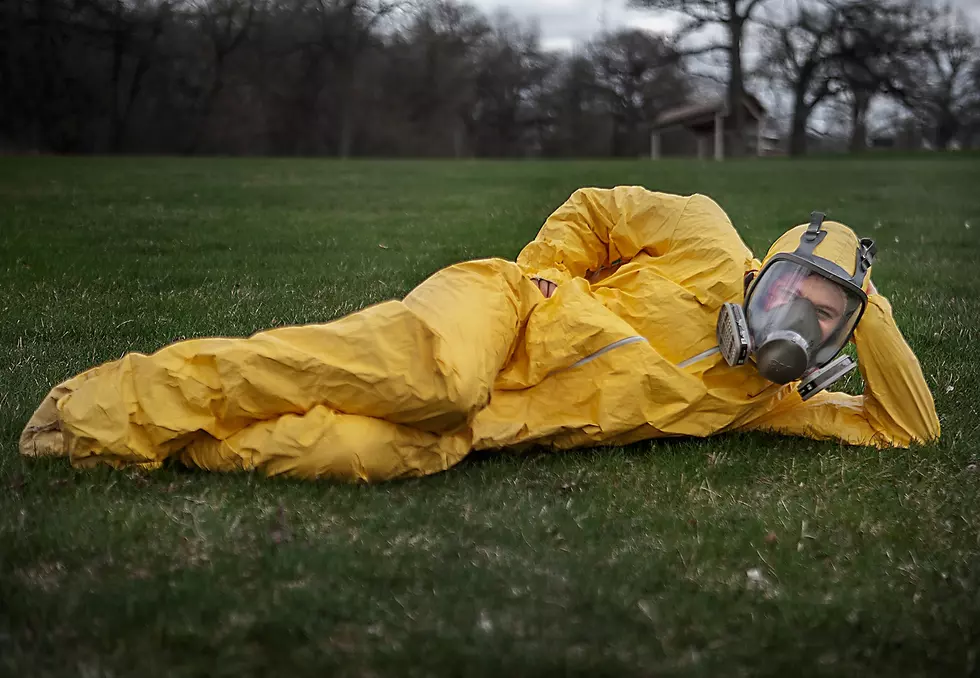 An Illinois Student Posed For Senior Pictures Wearing A Hazmat Su