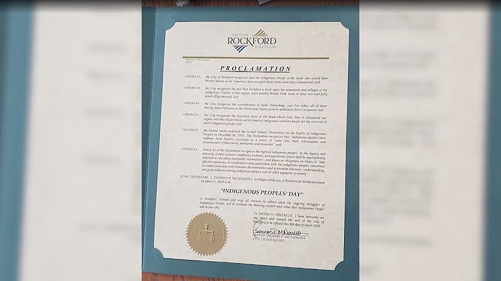 Rockford Officially Declares October 12th Indigenous People’s Day