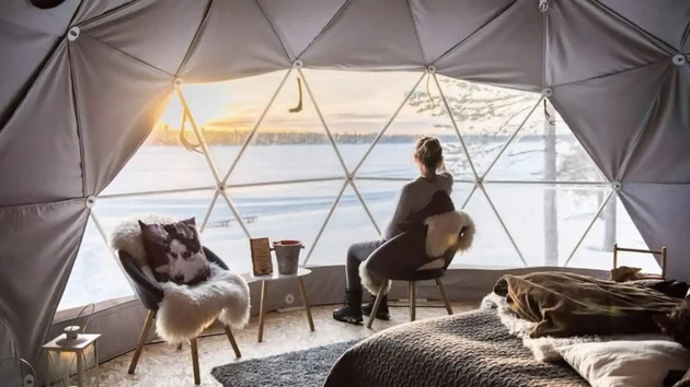 You Can Stay at These Dreamy Winter Geo-Domes In Wisconsin
