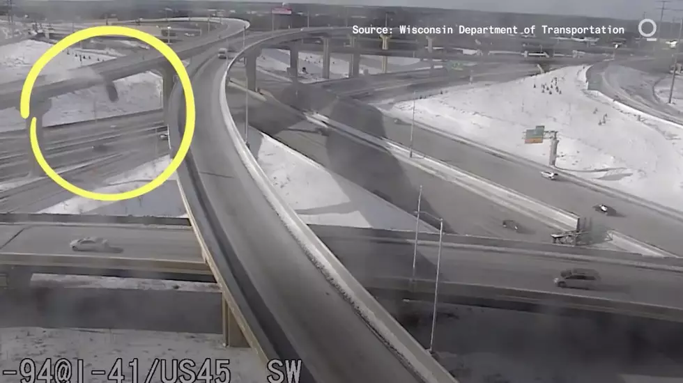 VIDEO: Driver Survives After Truck Plunges 70 Ft. Off Wisconsin Exit Ramp