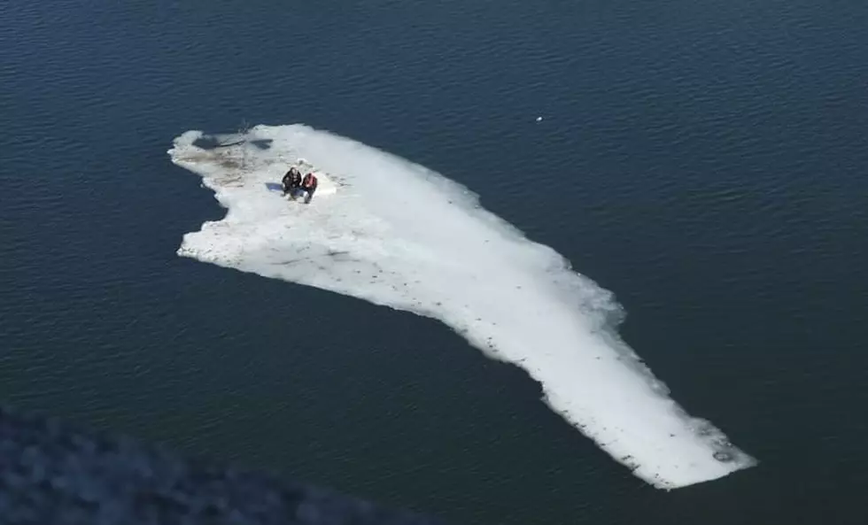 2 Men on Mattress Rescued from Floating Ice Island in Rock River