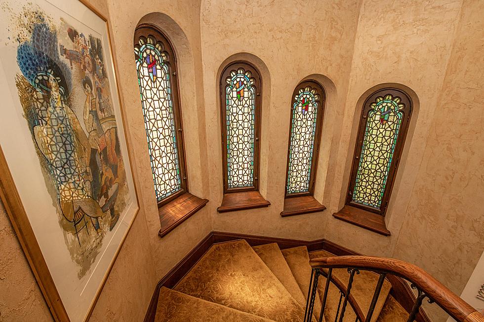 $2 Million Wisconsin Lakefront Mansion with Dazzling Stained Glass