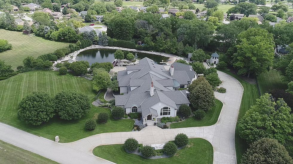 Mansion Like No Other Home in Illinois with Island, Beach and Waterfall