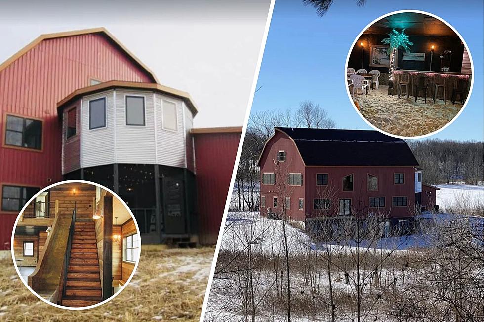 Rent This Huge Wisconsin Barn Home with Indoor Slide and Beach Room