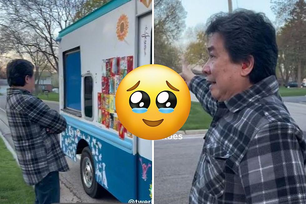 Illinois Dad’s Cutest Reaction Ever to Seeing Ice Cream Truck
