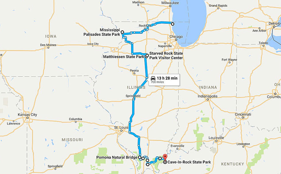 Epic Illinois Fall Road Trip Map