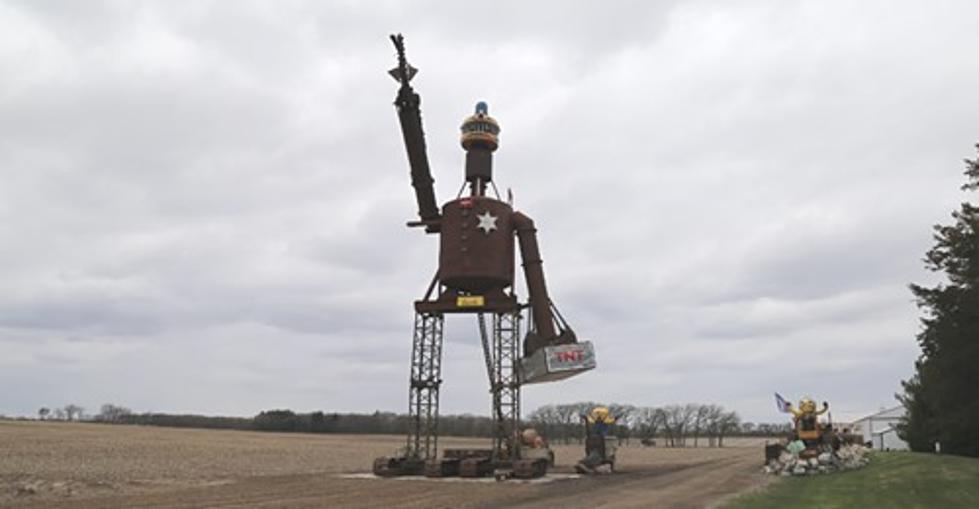 Giant Tin Man Roadside Attraction Unveiled In Wisconsin