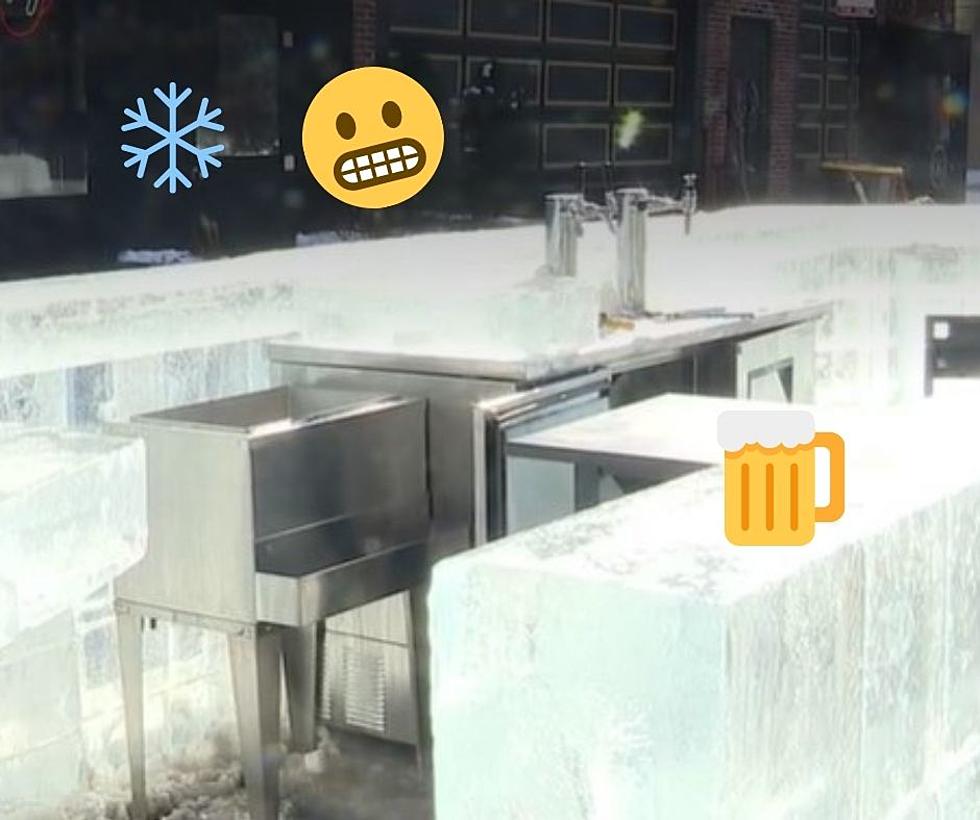 Winter Temps Help To Keep Drinks Cold At Ice Bar In Illinois