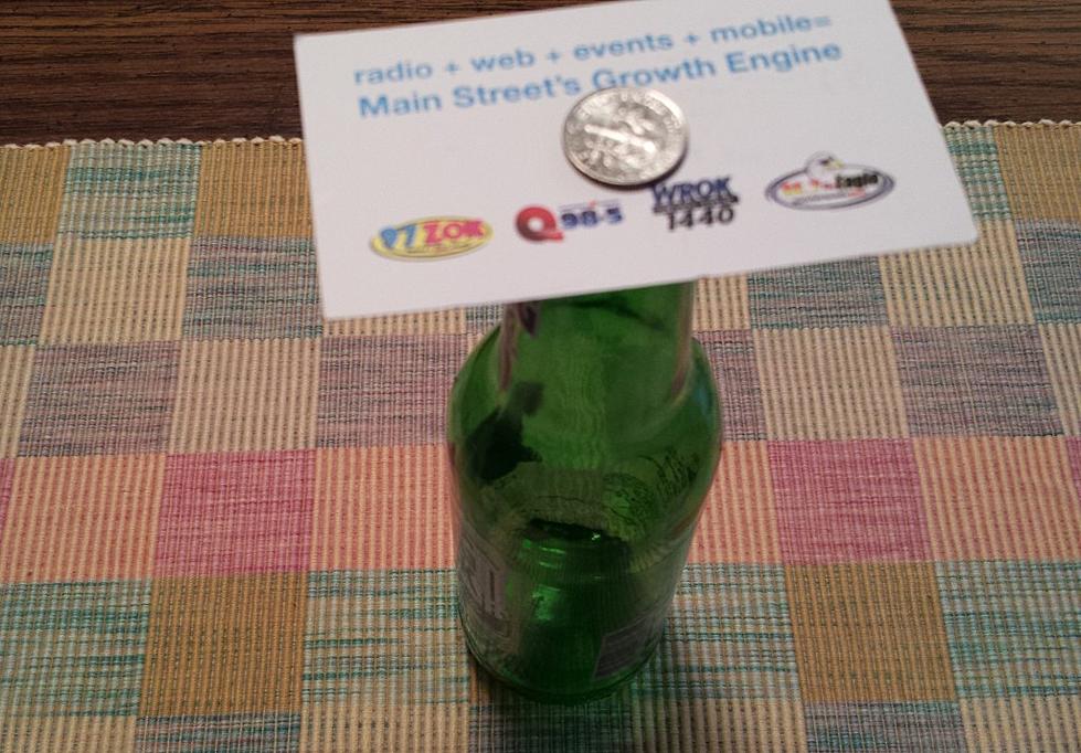 How Do you get a Dime into a Bottle using a Business Card [Video]