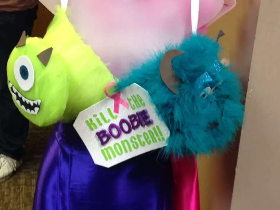 A Monster Sized Bra for Breast Cancer Awareness