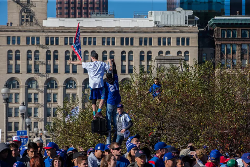 Cubs Crowd Surfing