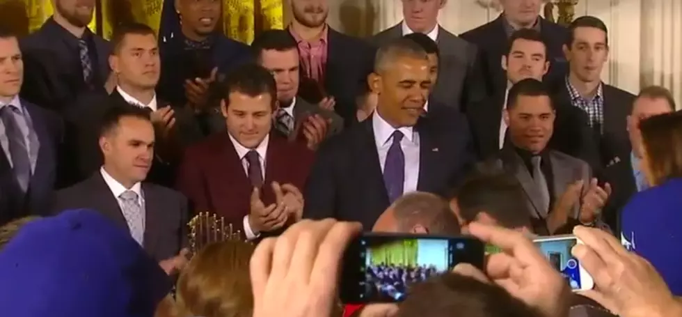 Watch President Obama Welcome The Cubs to the White House