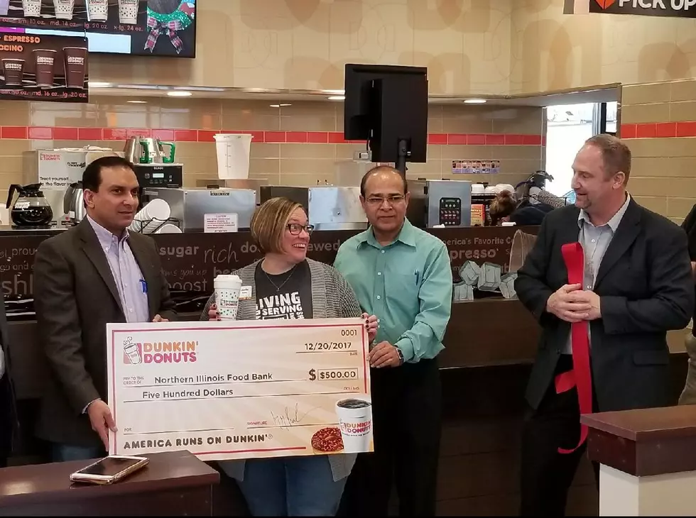 Local Food Bank Receives The Best Present From Machesney Park&#8217;s Dunkin Donuts