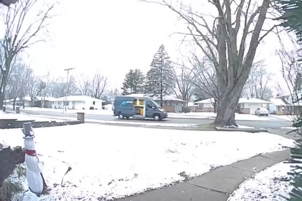 Rockford Ring Cam Spots Moving Amazon Truck with Door Wide Open