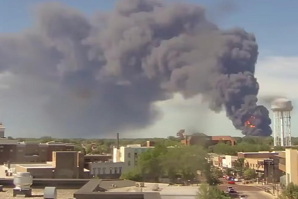 Different Vantage Points of Colossal 4-Alarm Chemtool Fire in IL