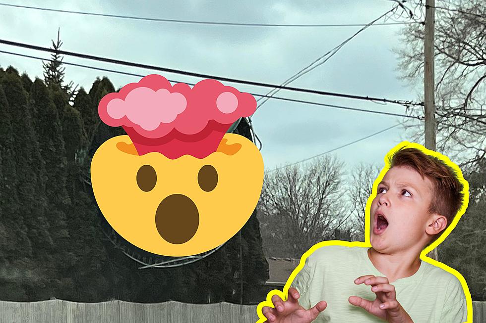 Illinois Weekend Storm Blows Massive Kids Toy On Top of Power Lines