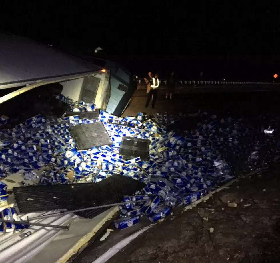 Truck Spills 60,000 Pounds Of Beer Onto Highway