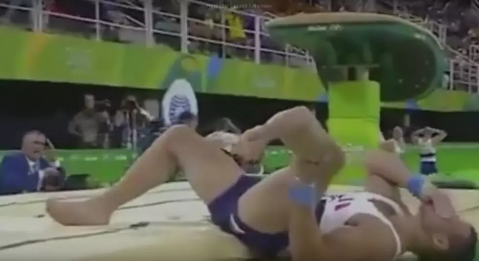 Gymnast Breaks Leg At Olympics (GRAPHIC)