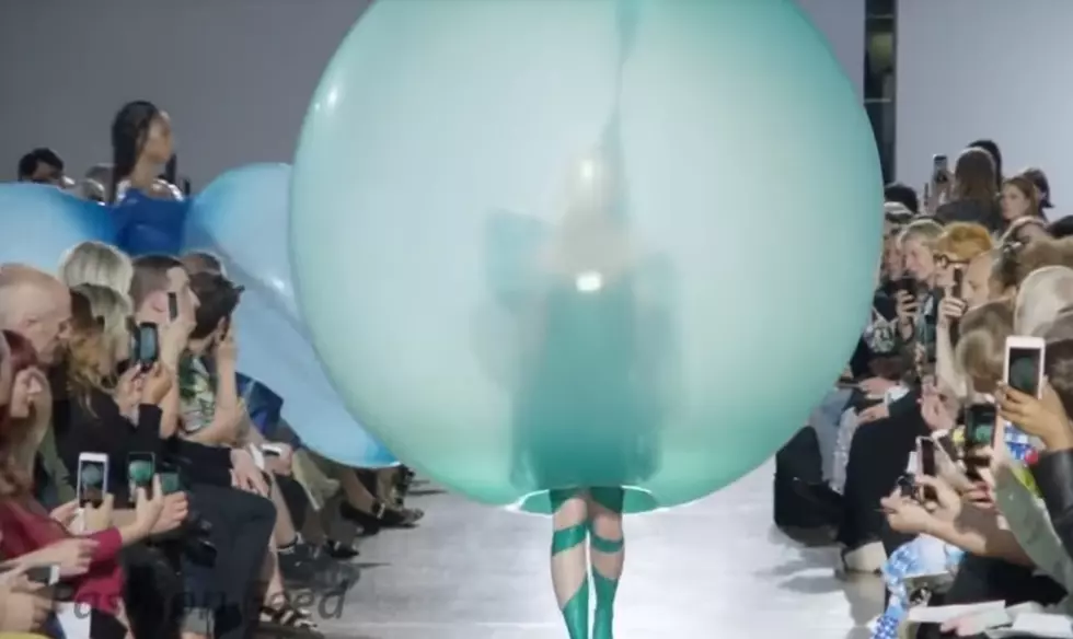  Models Wear Balloons That Deflate Into Clothing